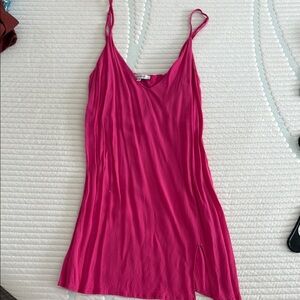 Vibrant Pink Sleeveless Dress